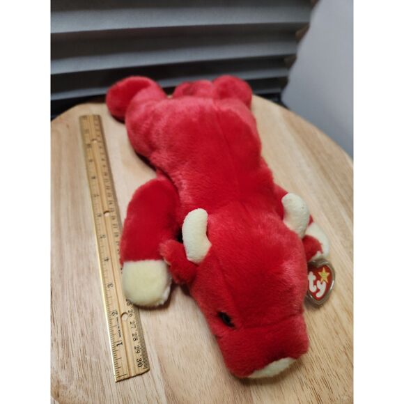 TY Beanie Buddies Snort the Red Bull – 1998 Plush, Original Tags - Picture 3 of 7